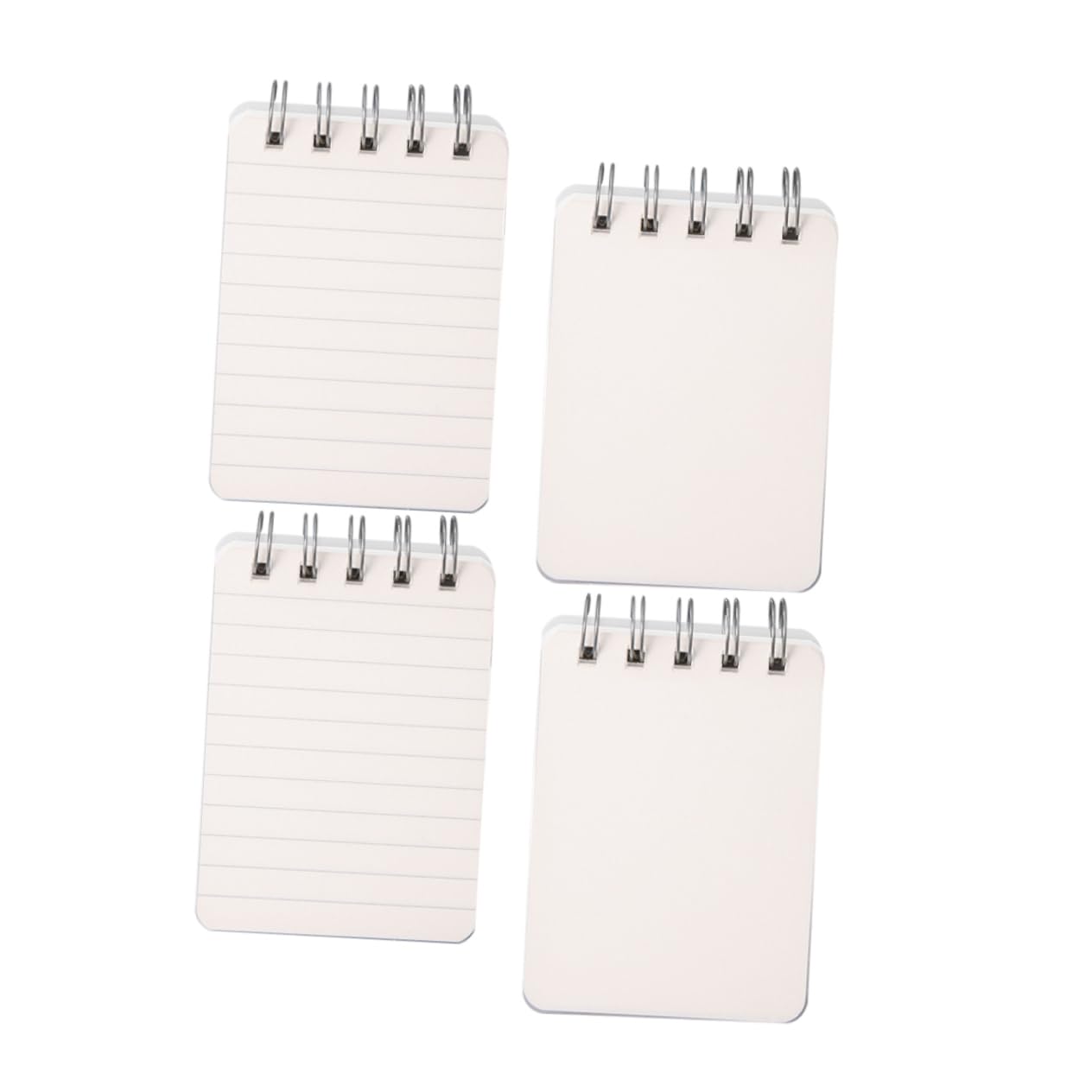 Gadpiparty 3 Set Mini Taccuino Portatile Quaderni A Spirale I Quaderni Foderato Quaderno A Righe Universitarie Governato Taccuino Piccolo Quaderno A Spirale Blocco Note Carta Bianca 4 Pezzi*3