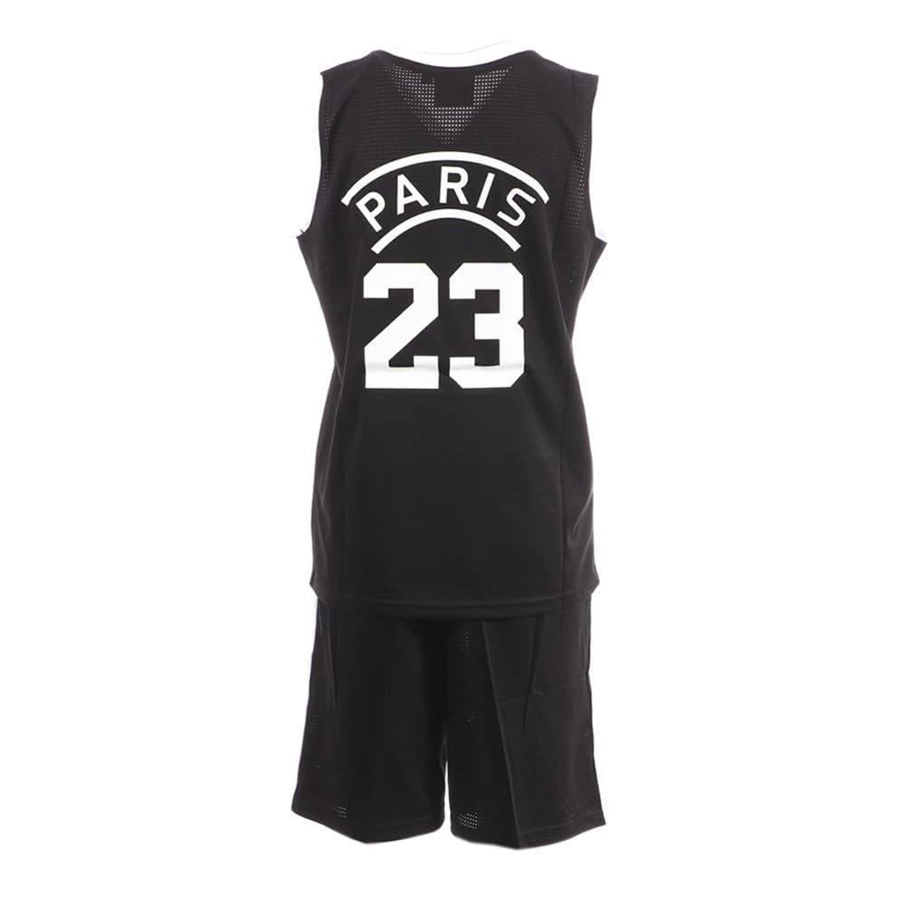 Paris Ensemble de basket Noir/Blanc Enfant