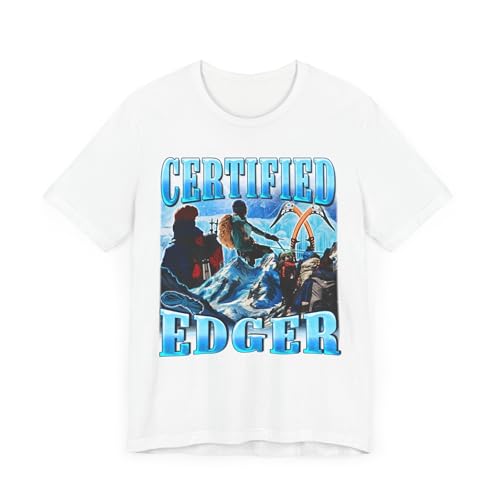 T-shirt Funny Mountain Climber pour homme et femme, modèle imprimé blanc en taille 5XL