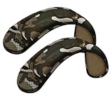 [ZINZ] 2-Pack バッグ、荷物バッグ、クロスボディ用の超厚クッション付きユニバーサルショルダーパッド、プラスロング＆滑り止め＆通気性,カモフラージュグリーン