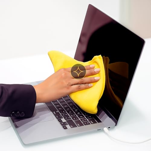 Image of Microfiber Cloths for Home Cleaning - Scratch-Free, Reusable & Lint-Free | for Kitchen, Dusting, Glass, Furniture & Other Surfaces(400 GSM, 40X40cm Pack of 4)