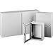 Hoffman CSD12126 Wall-Mount Enclosure, NEMA 4/12, Steel, 12.00" x 12.00" x 6.00", Gray