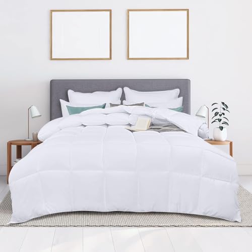 Image of Utopia Bedding Soft King Duvet Insert (Pack of 3) - 10.5 Tog Duvet with Corner Tabs - Box Stitched Down Alternative (King Bundle of 3, White)