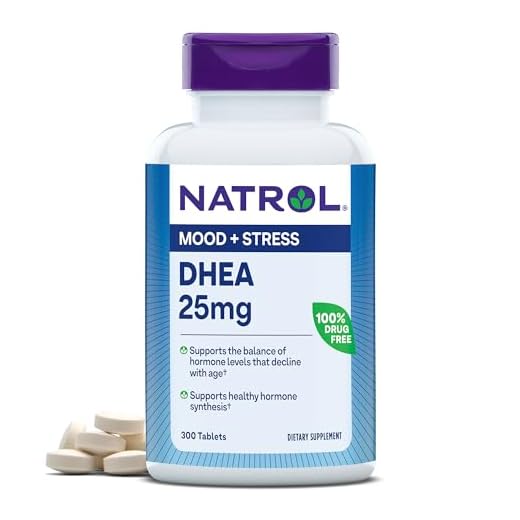 Natrol DHEA Tablets, Promotes Balanced Hormone Levels, Supports a Healthy Mood, Supports Overall Health, Helps Promote Healthy Aging, HPLC Verified, 25mg, 300 Count