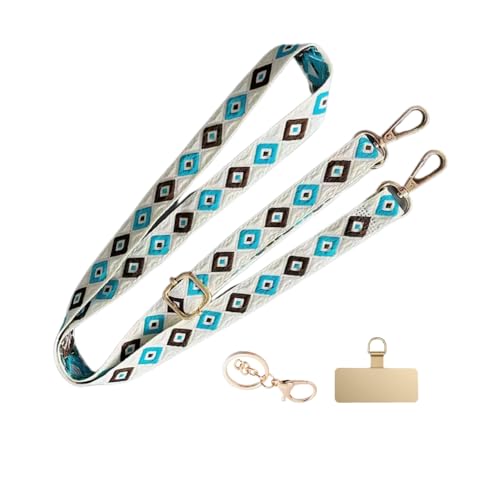 Image of Adjustable Phone Strap Cute Guitar Strap Designer Crossbody Bag, Perfect Womens Clear Bag Accessory Cell Phone Tether Lanyard