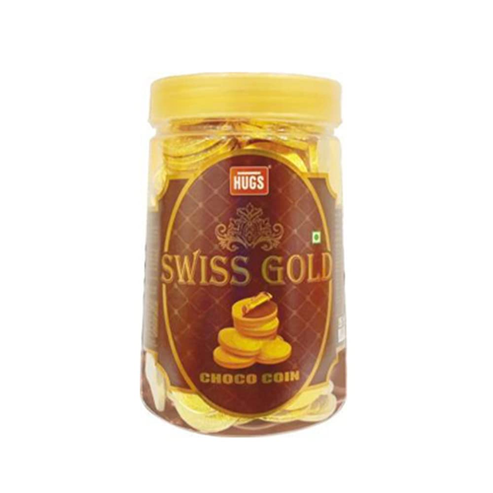 HUGS Swiss Gold Choco Coin|Milk Chocolate Coins (150 Pcs) - 700 Gram (B0B5V539ZF) Amazon Price History, Amazon Price Tracker