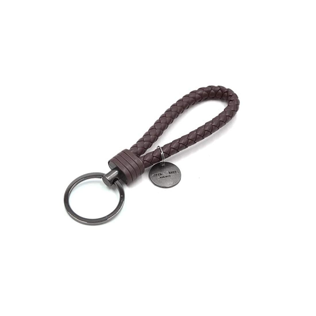 One Point Collections Key Chain Key Ring Brown Leather Rope for Bike Car Home Office Cupboard Locker