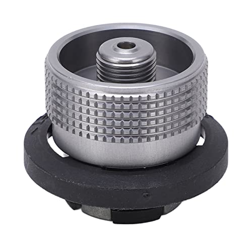 Adaptador de Estufa de Gas Butano Material Aleación Aluminio Duradero, Adaptador Boquilla Butano Liviano para Acampar, Caza, Mochilero