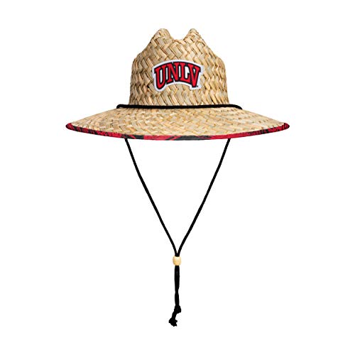 Image of FOCO Men's NCAA College Team Logo Floral Straw Sun Hat