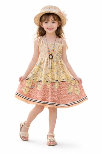 Vestido de verano para niñas con tirantes delgados que maximiza la frescura juvenil