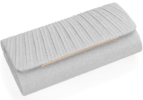Image of Women's Sparkling Evening Clutch Purse-Glitter Handbag with Detachable Strap for Weddings, Prom, Cocktail Parties