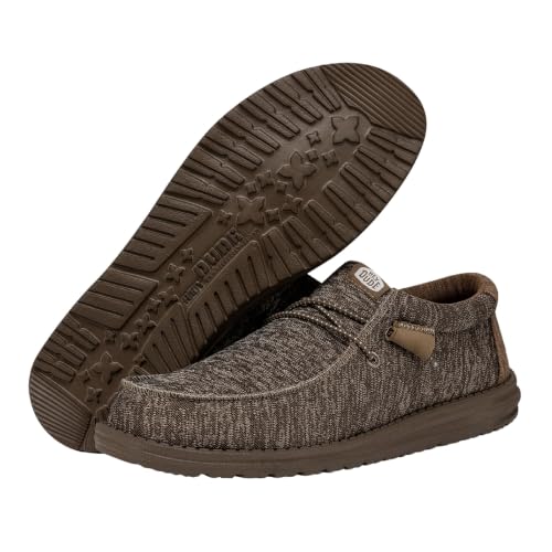Image of HEYDUDE Men's Wally Sport Knit Slip On Loafer | Woven Knit Upper