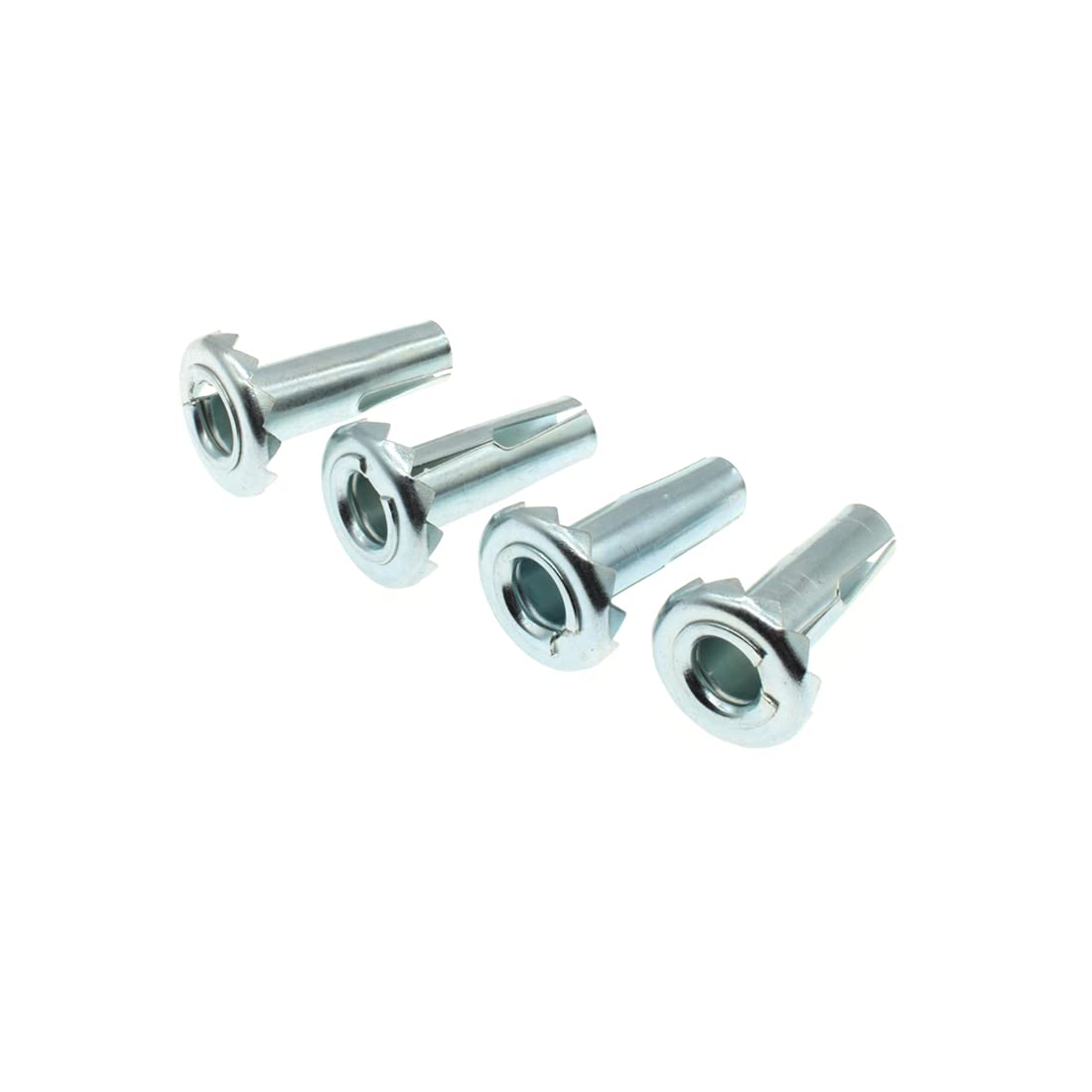 HAJXZH Caster Sockets Metal Caster Stem Sleeve Wheel Socket 4PCS 3/8Metal Caster Stem Sleeve Used to Replace Plug-in Mounting Rod Grip Ring Casters