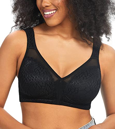 Image of HACI Women Minimizer Bra Full Coverage Everyday Wirefree Unpadded Plus Size
