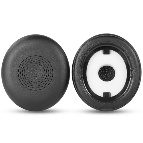 Almohadillas de repuesto Evolve2 75 para Jabra Evolve2 75 - Kit de espuma para micrófono | Almohadillas con cuero proteico suave y espuma viscoelástica de alta densidad, negro miniatura 5