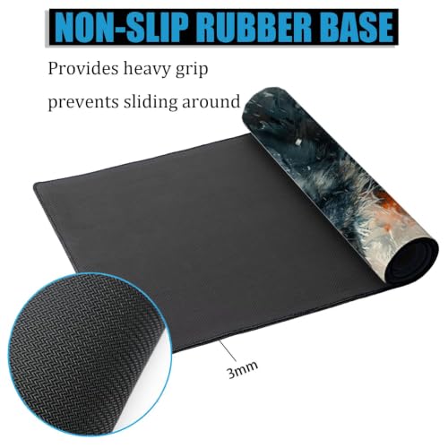 Sous main bureau large 100x50 cm et tapis de souris géant gaming