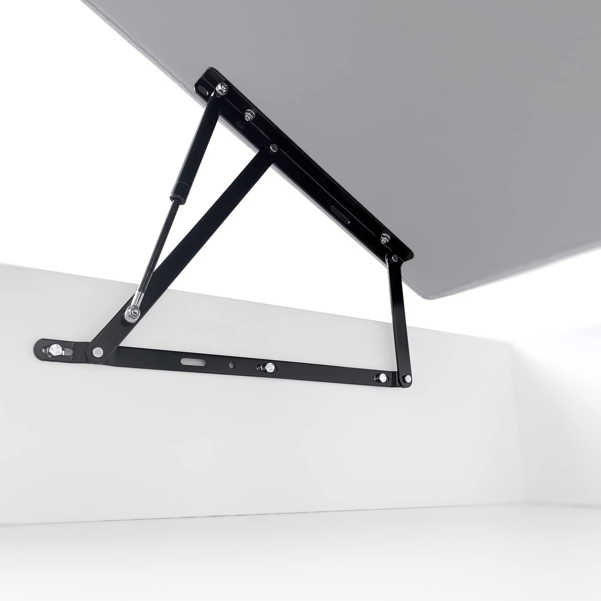 Duérmete Online Pack complet de système de levage hydraulique professionnel pour canapés, avec charnières + pistons + vis, puissance 1000 Nw (lits de 105 et 120)