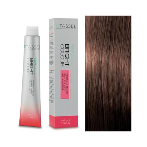 Tassel - Tinte Permanente Capilar Nº6.73 Marrón Avellana - Mujer - 100 ml - Color Natural y Sofisticado con Nutrición de Argán y Keratina