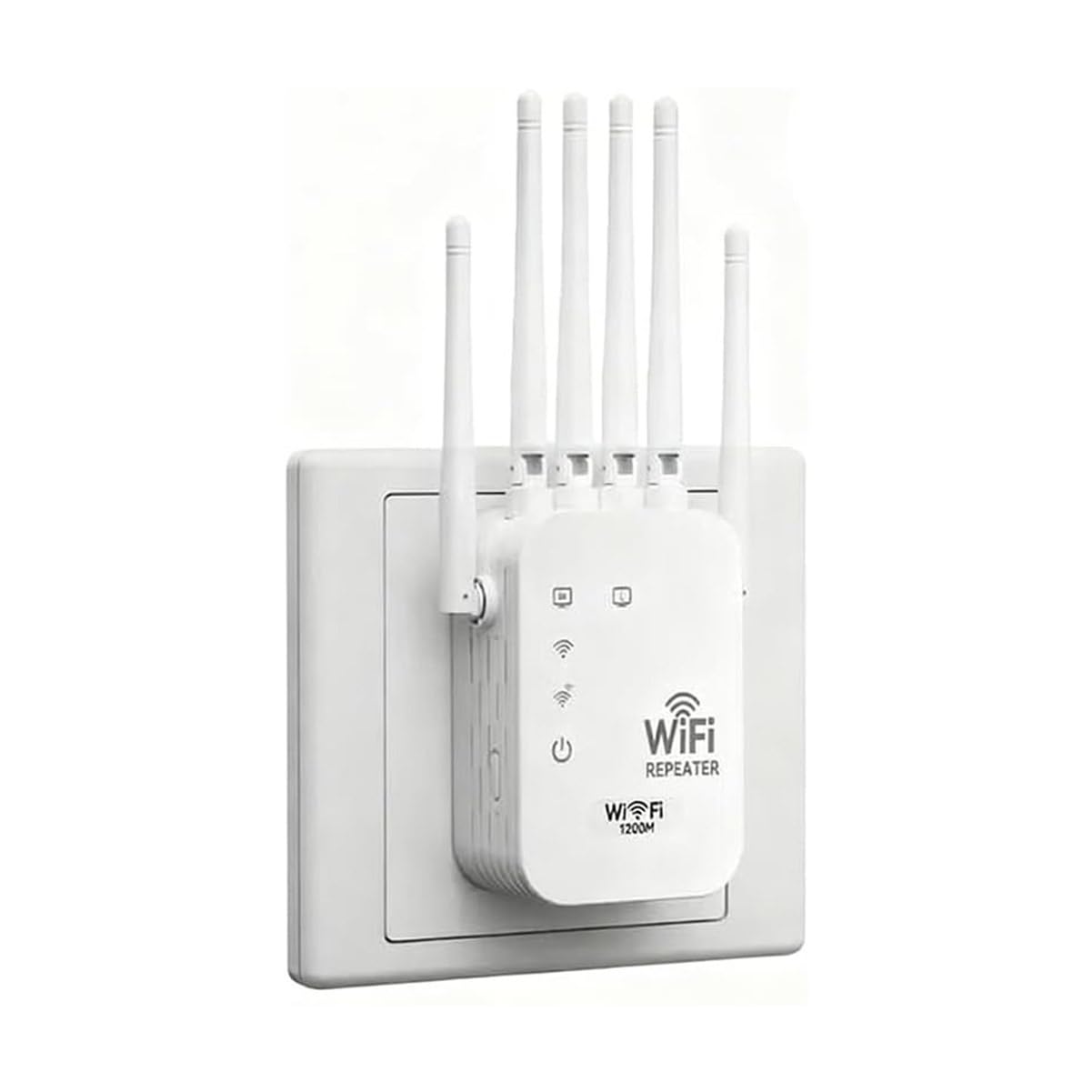 WiFi Extender 6-Antenna Strong Signal, Antenna Amplifier WiFi Booster and Signal Amplifier, Long Range WiFi Extender with Ethernet Port for Pc, Outdoor Coverage, Enhanced Network Range(300M,1pc)-picture-43