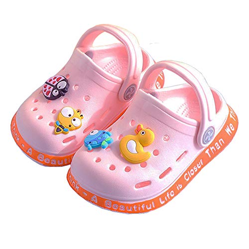 Juxi Toddler Sandals Baby Boy's Girl's Cute Cartoon Sandals Pink
