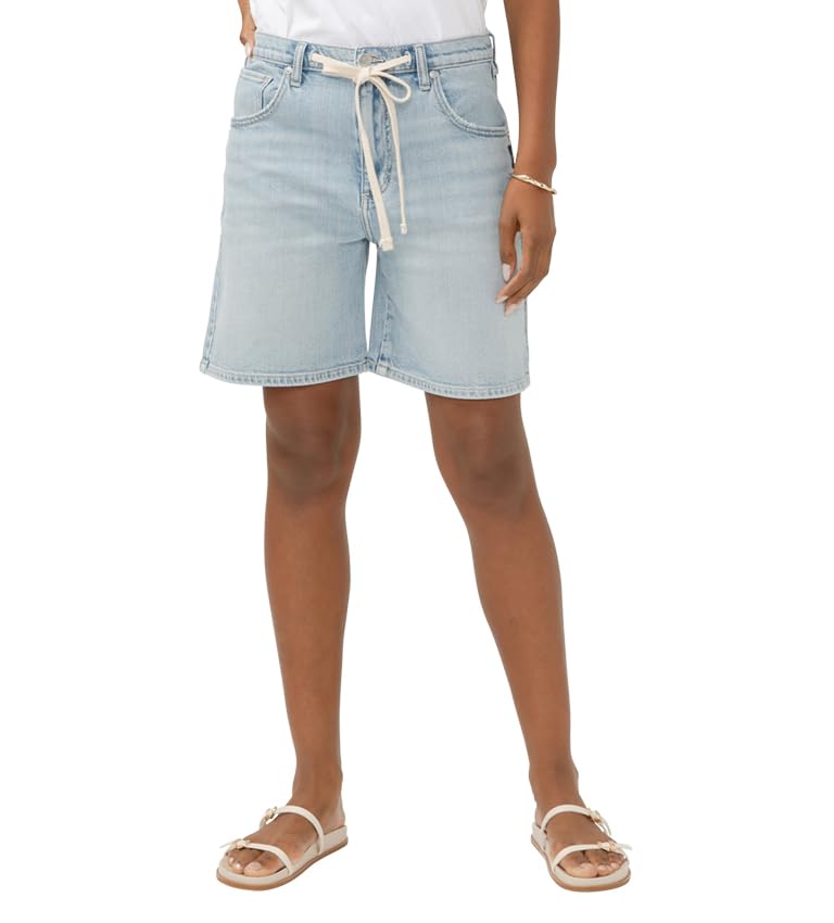 Short jean femme Be Easy Silver Jeans Co taille haute ajustable