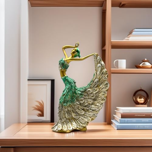 Estatua Decorativa Moderno de Bailarina Pavo Real miniatura 6