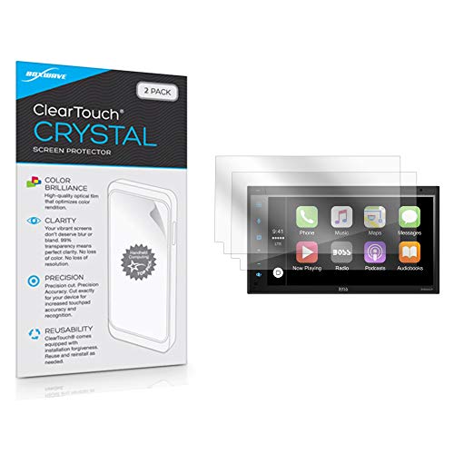 BoxWave Screen Protector for BOSS Audio BV800ACP (Screen Protector ClearTouch Crystal (2-Pack), HD Film Skin - Shields from Scratches for BOSS Audio BV800ACP, BOSS Audio BV800ACP, BVCP9685A