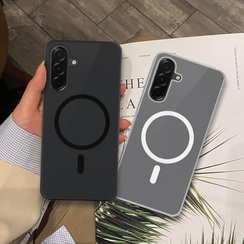 Image of amazon basics Luxury Paper Thin Case Cover for Samsung Galaxy S24 FE 5G | Matte Finish | Compatible with magsafe | (Black, Samsung Galaxy S24 FE 5G)