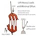 Yilaishun Game & Gear Hoist and Pulley System | Portable Nylon Block and Tackle | Ultralight Compact Lifting Tool | Ideal for Camping, Outdoor & Wilderness Hunting (1, White)