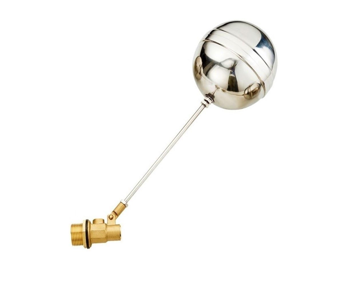 UWUKCJOKQ Float Valve DN15 DN20 DN25 DN32 Cold Hot Water Tank Brass Body Stainless Steel Stem Flow Control(DN20)