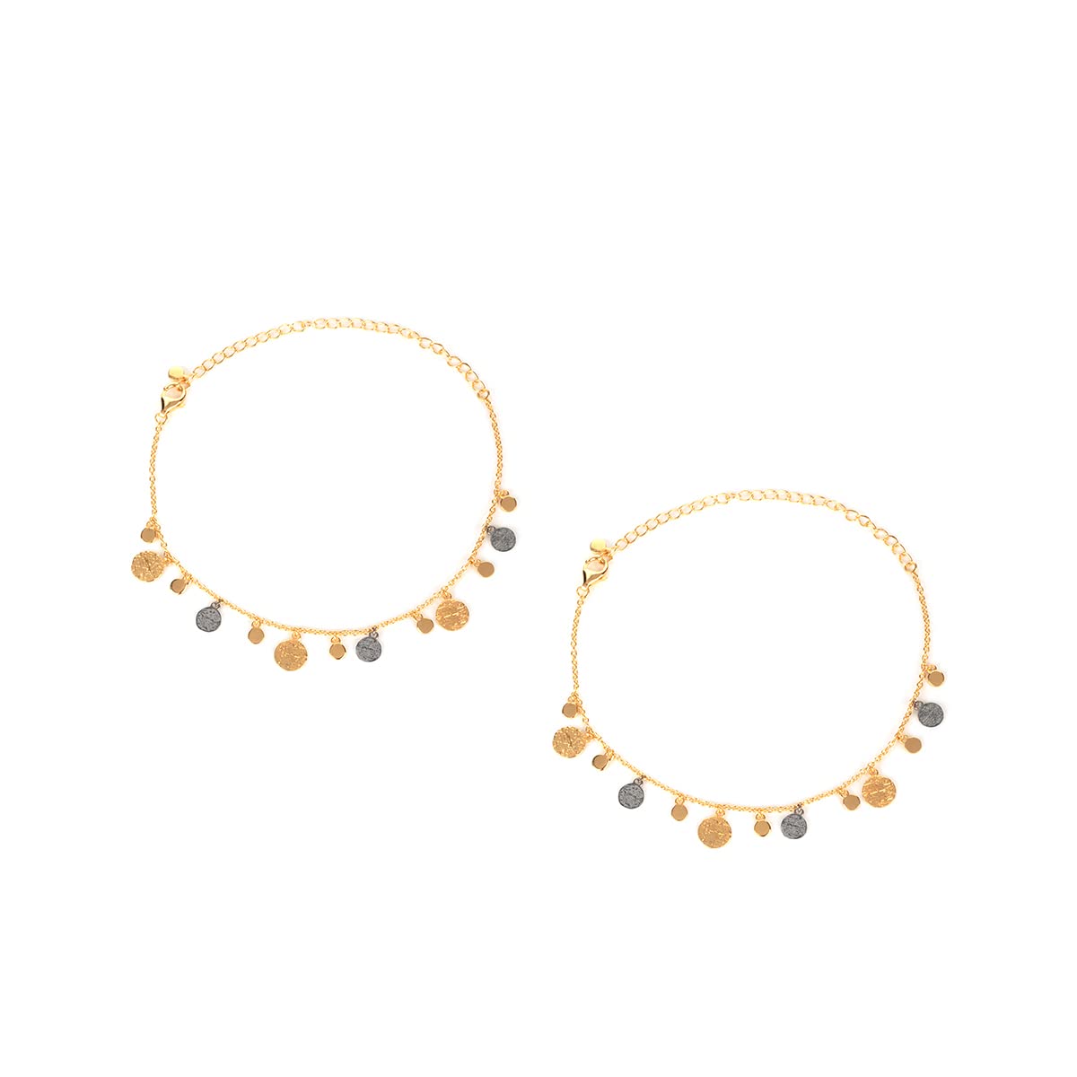 Shaya by CaratLane Meant to Shine Confetti Anklets in Dual Plated 925 Silver (B0BVB5N6SV) Amazon Price History, Amazon Price Tracker