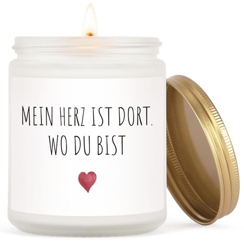 Jahrestag Geschenk für Ihn Sie, Duftkerze - Liebes Geschenke für Frauen Männer Paare Hochzeitstag Geburtstag Valentinstag Weihnachten
