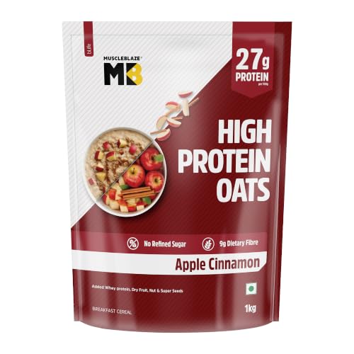 MuscleBlaze Store MuscleBlaze High Protein Oats Apple Cinnamon 1kg - Image 2