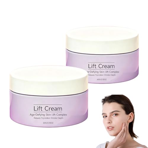 Bupposes 2Pcs Noor Wonder Lift Cream Upgrade Instant Face Lift Cream 60ml Advanced Natural Anti-Wrinkle Firming Cream Instant Tightening & Lifting for All Skin Types.