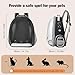 Cat Carrier Backpack, Pet Carrier Backpack Front Pack for Small Medium Cat Puppy Dog Carrier Backpack Bag Space Capsule, Pet Carrier for Travel Hiking Walking Camping (Black)