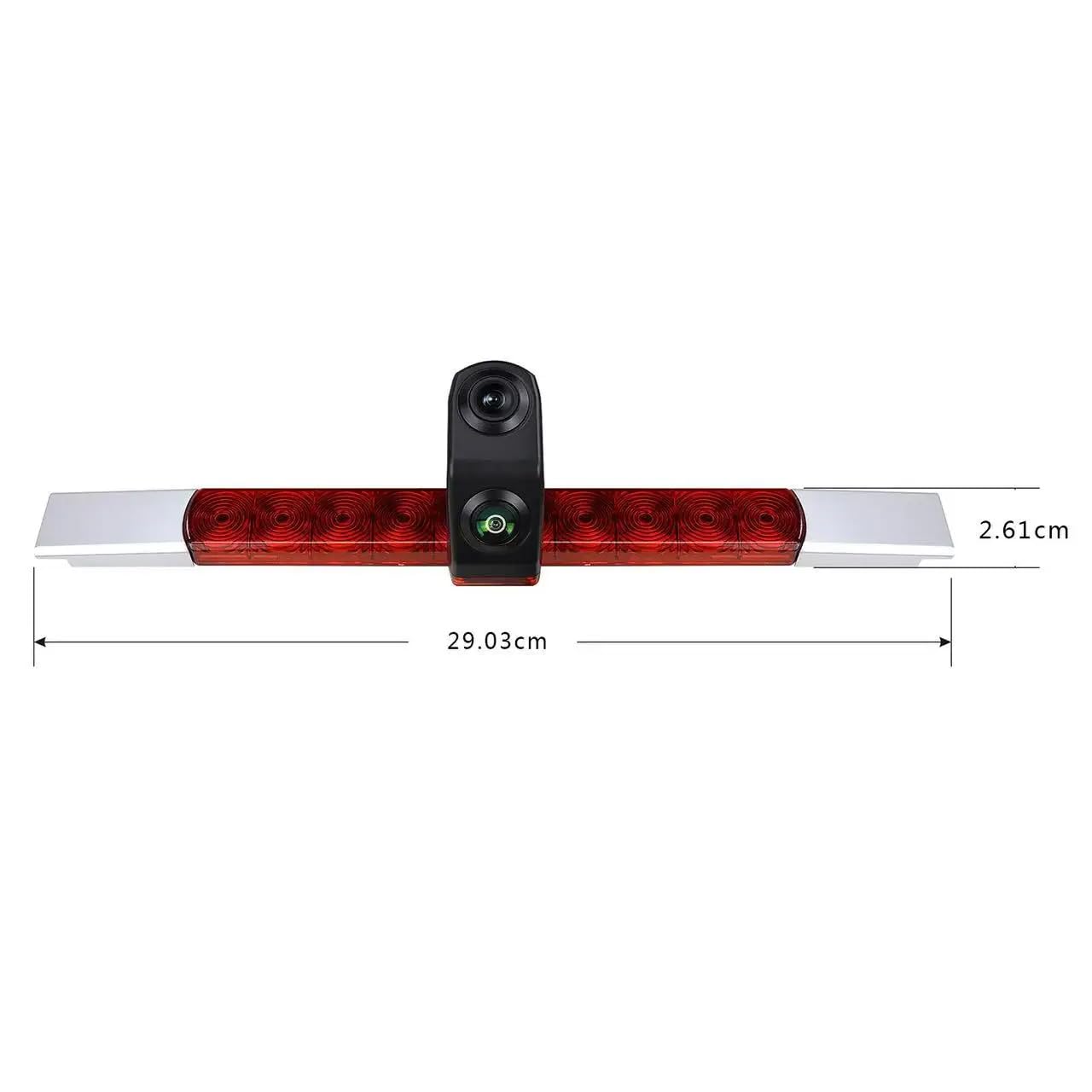 Doppellinsen-Rückfahrkamera, Duale Rückfahrkamera, Bremsleuchte Rückfahrkamera + 7 Zoll TFT LCD Bildschirm Auto Monitor für FIAT Ducato aus 2024/Hella 2DA 343 106-201 Universal Car
