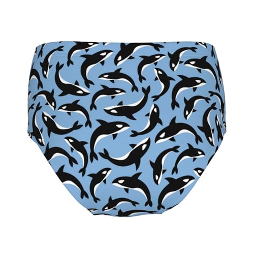Killer Whales Orca Girls' Underwear Soft Cotton Little Girls Panties Comfort Briefs2
