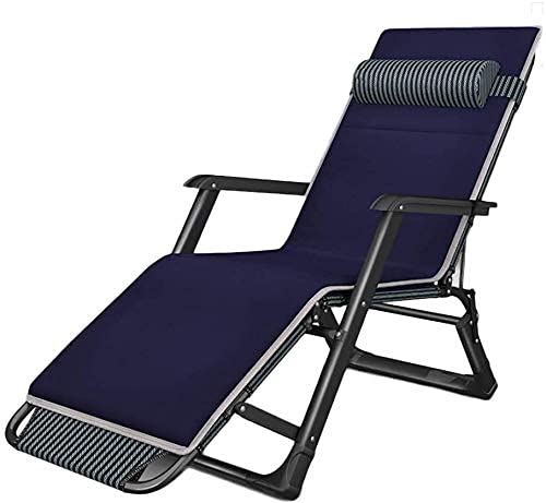 Chaise Longue Pliante Robuste en Métal Durable pour Jardin et Camping