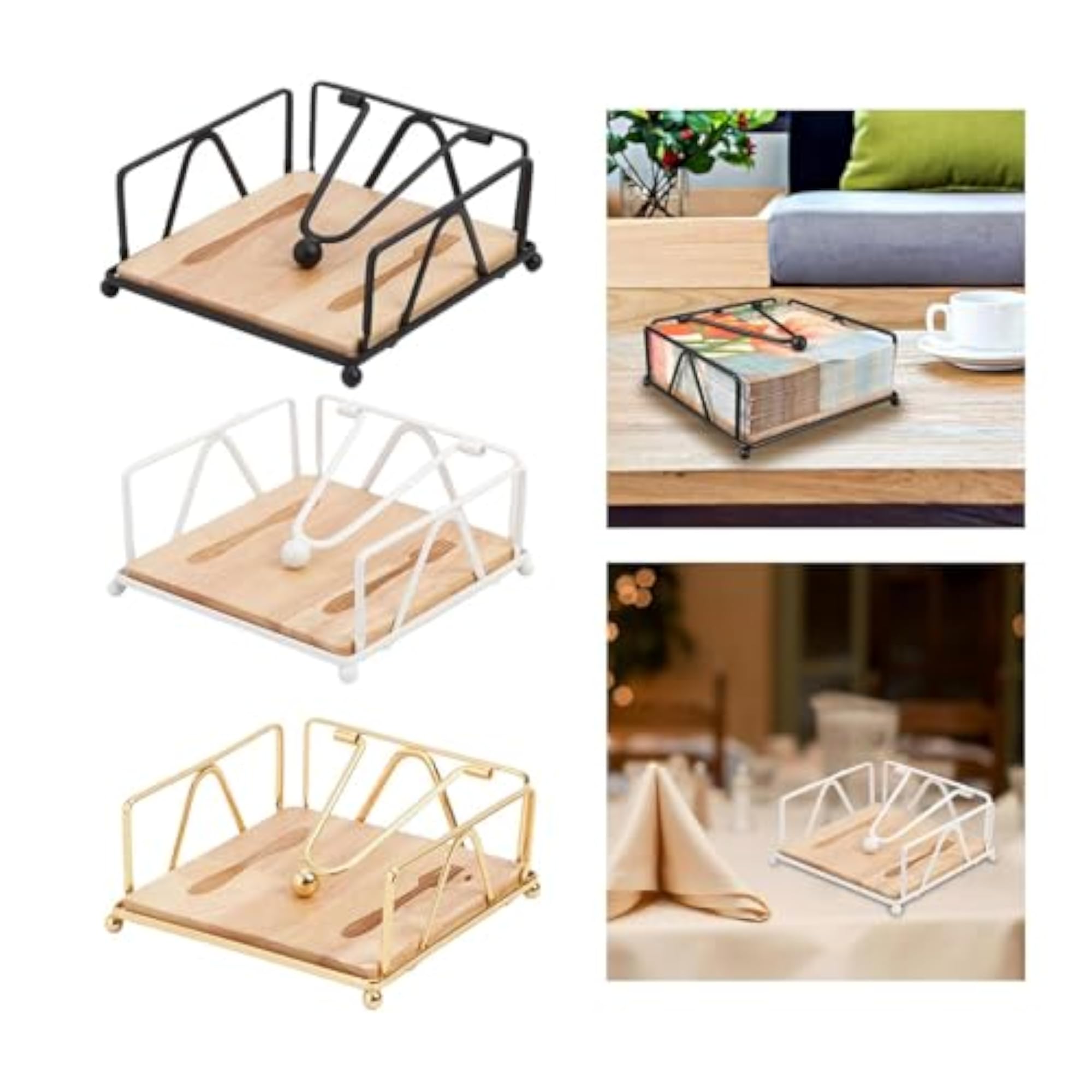 Paper Napkin Holders Portable Stylish Napkin Storage Rack