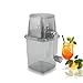 Leopacat Hand Crank Ice Crusher, Manual Hand Crank Operated Breaker, Portable Chopper Transparent Stainless Steel Breaker Making Drinks Machine for Fast Coarse Shaved Fine Chips Ho (Gray)
