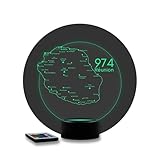 JNB-Maker Lampe 3D Réunion 974 – Veilleuse LED 16 Couleurs avec...