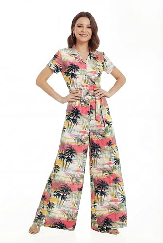 Image of Hawaii Hangover Family Matching Hawaiian Clothes, Neon Sunset Pink | Family Matching Hawaiian Clothes, Neon Sunset Pink, lightweight rayon, machine washable, tropical floral print, luaus