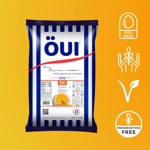 Image of OUI Signature Mango Chiffon Cake Mix I Veg Cake recipe I For Professional Bakers | 5kg