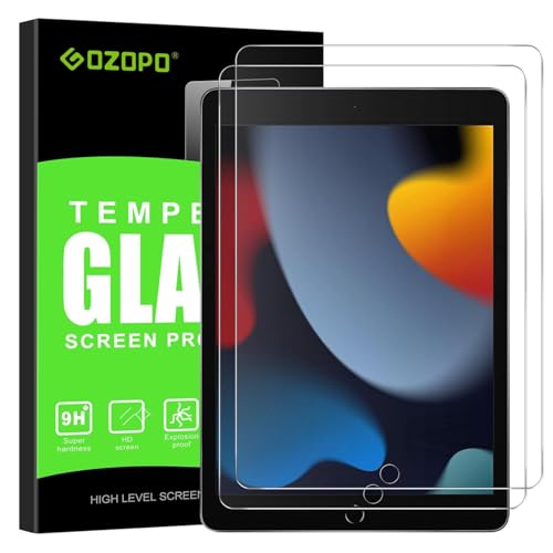 Ya en manzanajugosa.com: GOZOPO Protector de Pantalla Compatible con iPad 9ª / 8ª / 7ª Generación (iPad 9/8/7-10,2 Pulgadas, 2021/2020/2019), Cristal Pantalla Vidrio Templado - 2 piezas