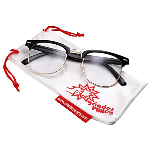 grinderPUNCH - Mens Non Prescription Clear Lens Glasses2