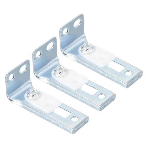 KIT DE HERRAJES PATIKIL PARA PUERTA PLEGABLE, 3 PIEZAS SOPORTE INFERIOR DE 0.9 PULGADAS, PARA PUERTA DE CLOSET PLEGABLE, PLATEADO miniatura 1