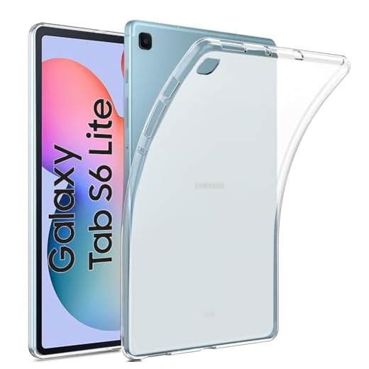 Zeking Capa protetora premium para Samsung Galaxy Tab S6 Lite (2024), ultrafina, de borracha TPU (poliuretano termoplástico) macia