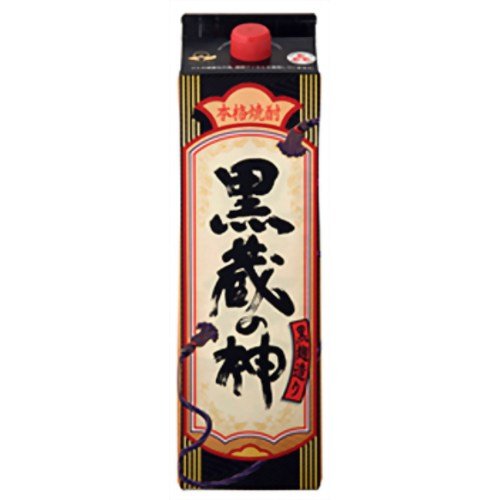 Amazon.co.jp: 山元酒造 黒蔵の神 芋焼酎 パック 25度 [ 焼酎