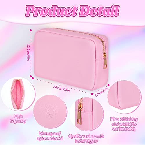 Sweetude 6 Pcs Nylon Makeup Bag Travel Nylon Pouch Zipper Cosmetic Bag for Purse Women Girls Organizer Makeup Pouch for Birthday Wedding Mother's Day Graduation Gifts(M,Assorted Color)2