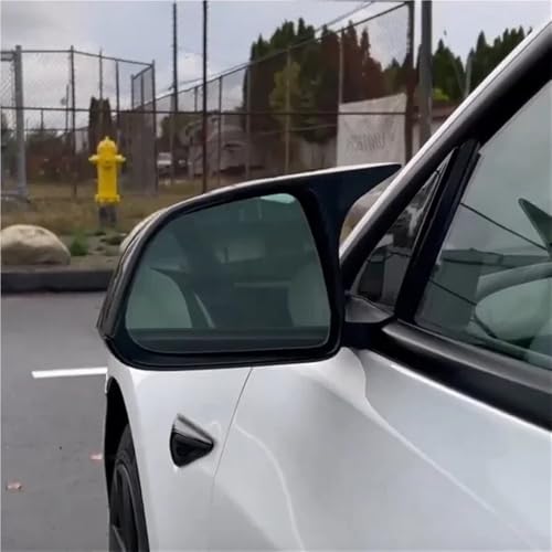 Coque de rétroviseur pour Model 3 Y solution contre rayures style corne carbone - 3